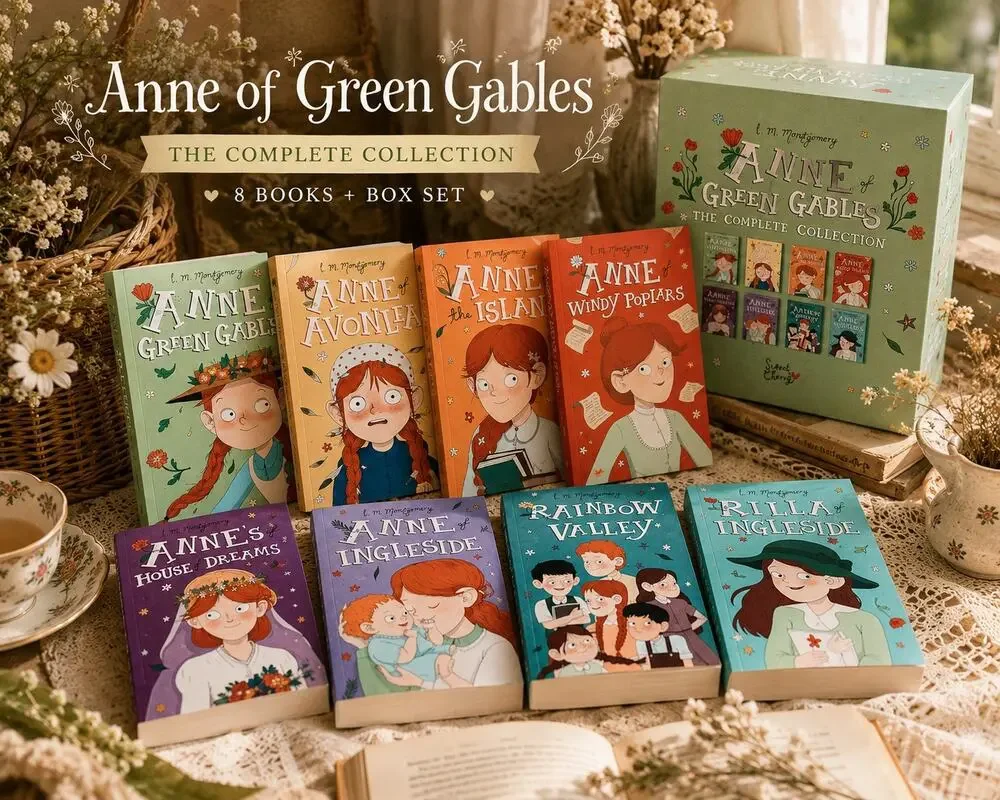 Anne Of Green Gables 8 Books Complete Collection Paperback Set
